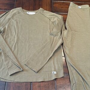 MEC Kids base layer set in Olive Green